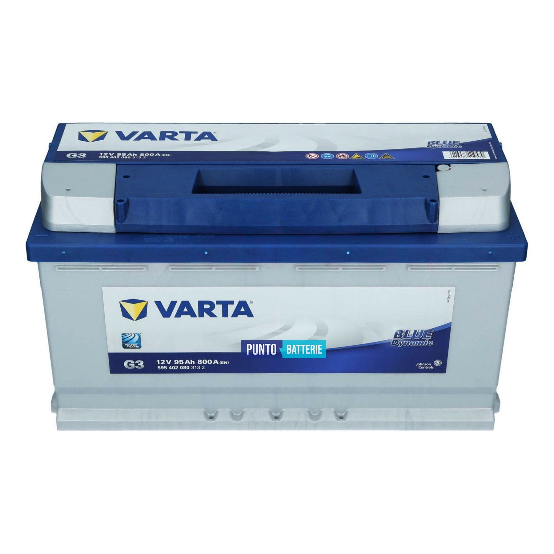 Batteria Varta 95Ah, 12V, 800A, 353x175x190mm