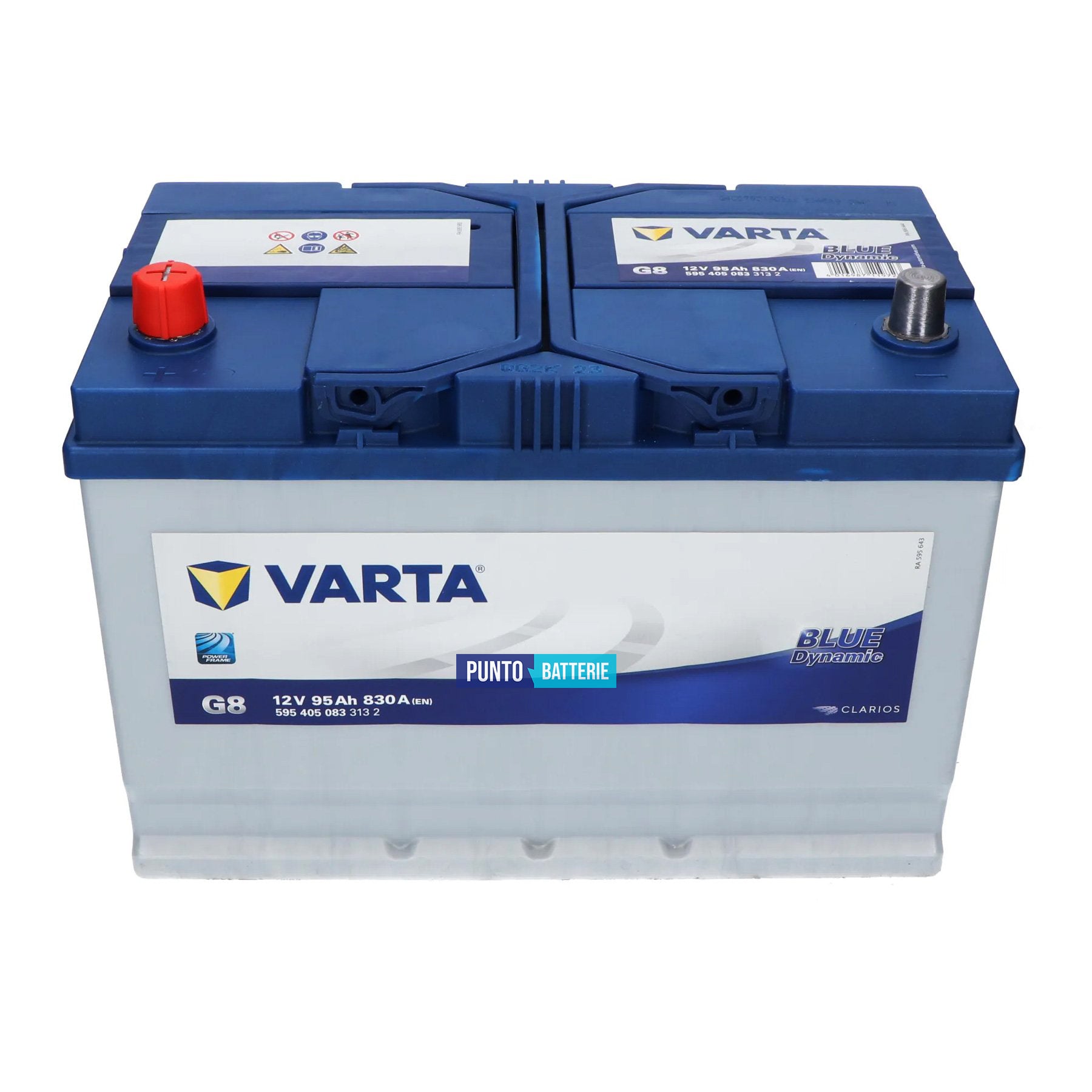 Batteria Varta 95Ah, 12V, 830A, 306x173x225mm