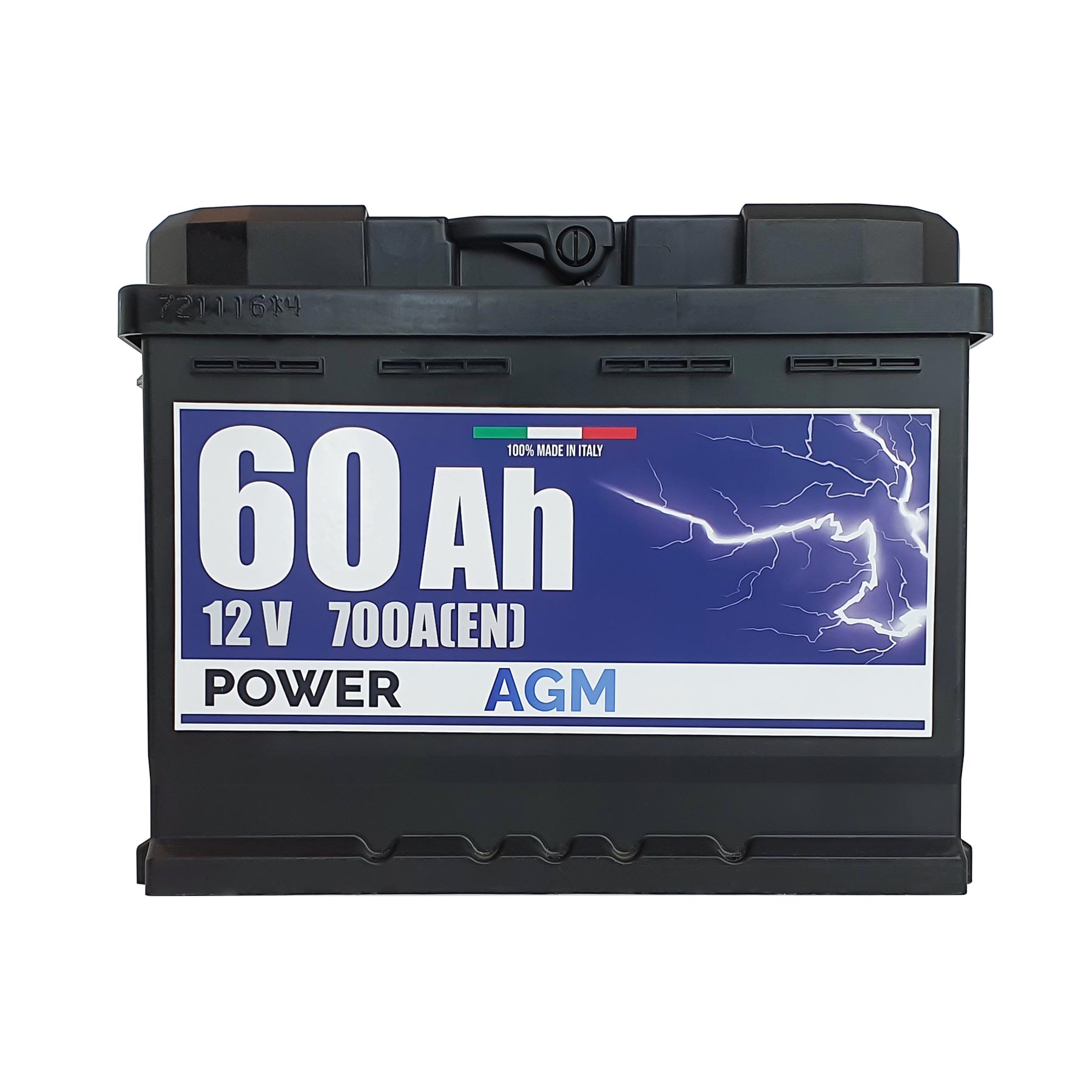 Batteria Power 60Ah, 12V, 700A, 242x175x190mm, AGM