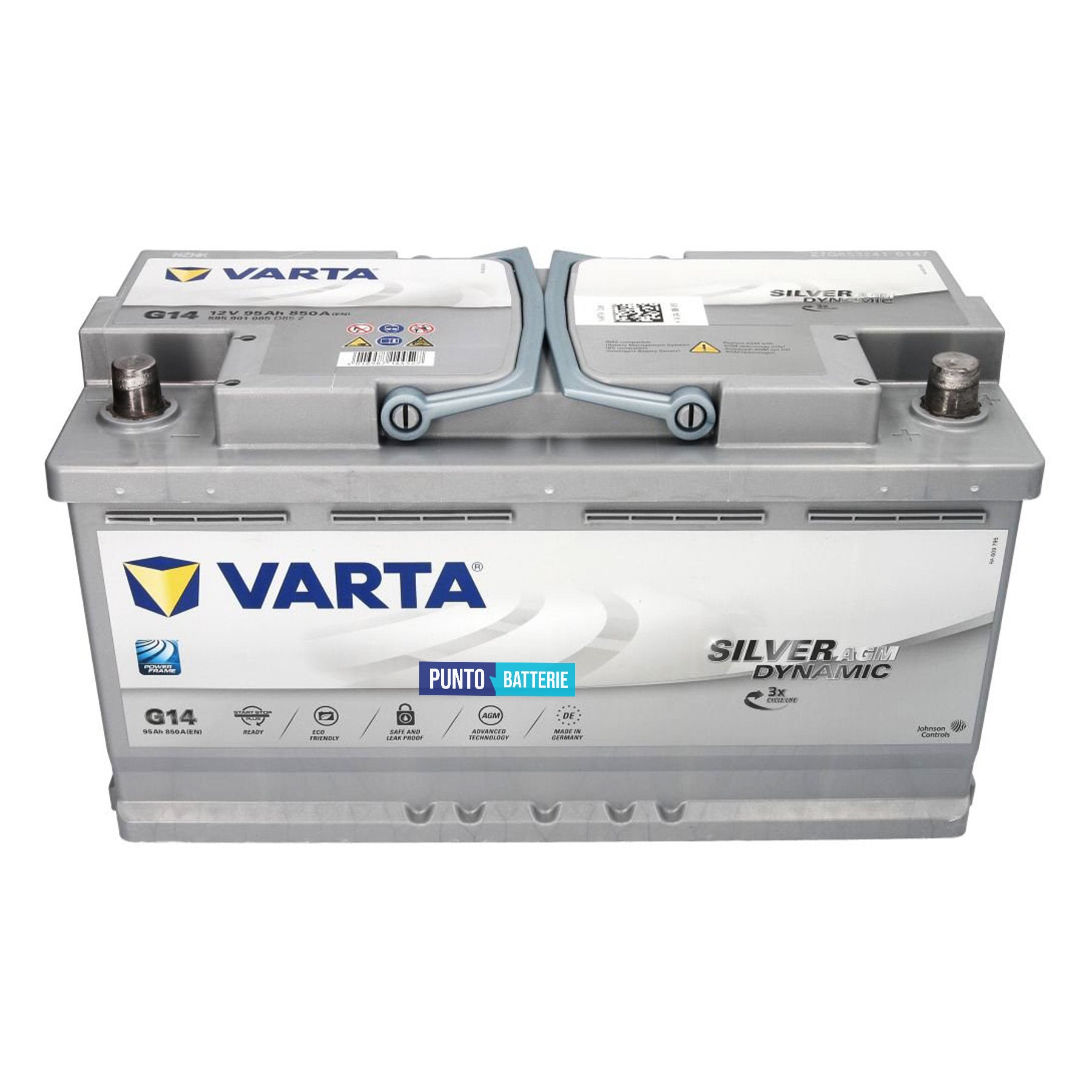 Batteria Varta 95Ah, 12V, 850A, 353x175x190mm, AGM