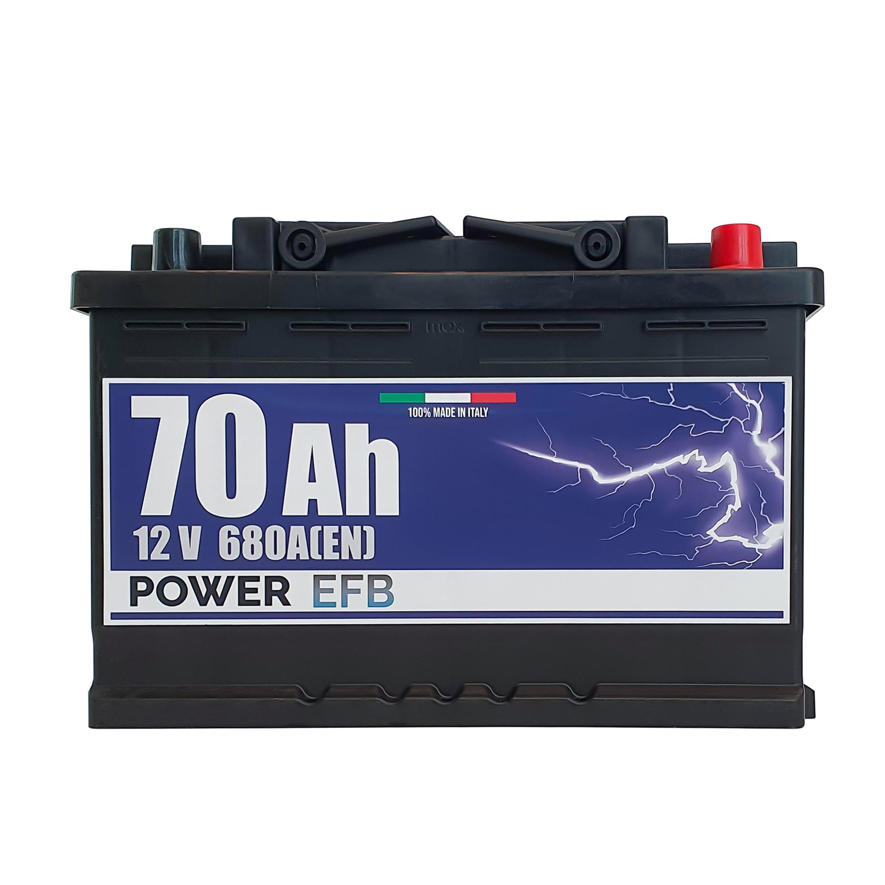 Batteria Power 70Ah, 12V, 680A, 278x175x190mm, EFB