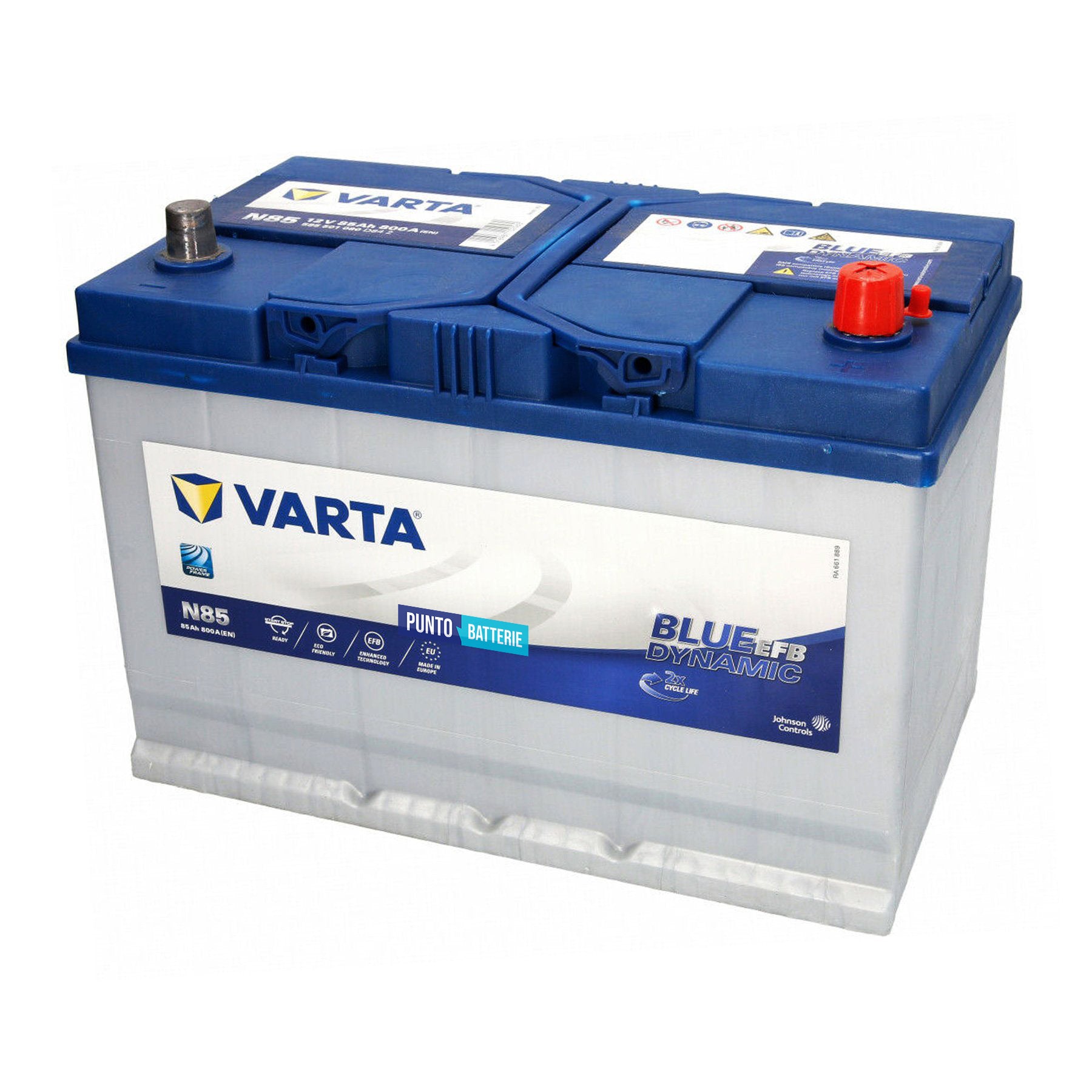 Batteria Varta 85Ah, 12V, 800A, 306x173x225mm, EFB