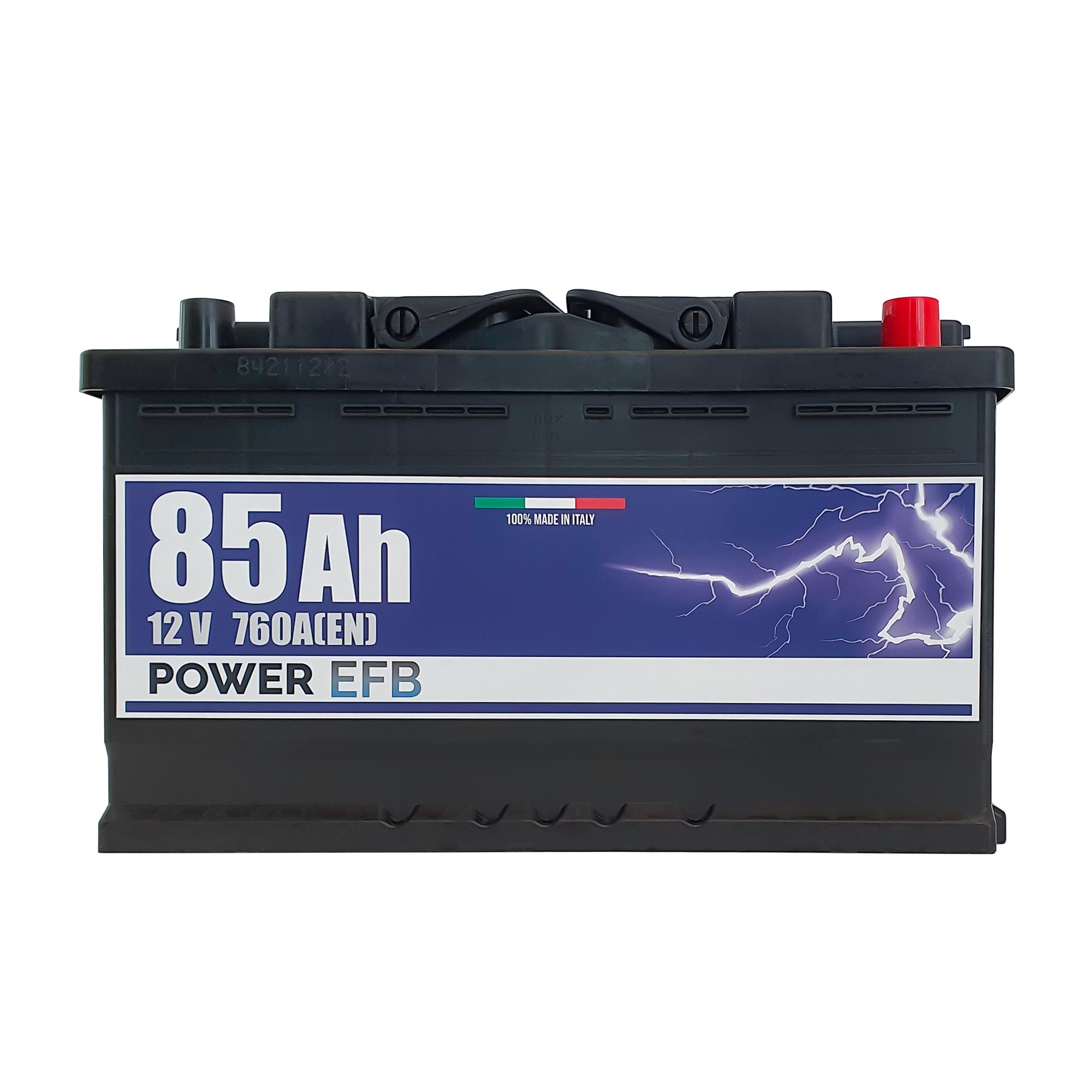 Batteria Power 85Ah, 12V, 760A, 315x175x190mm, EFB