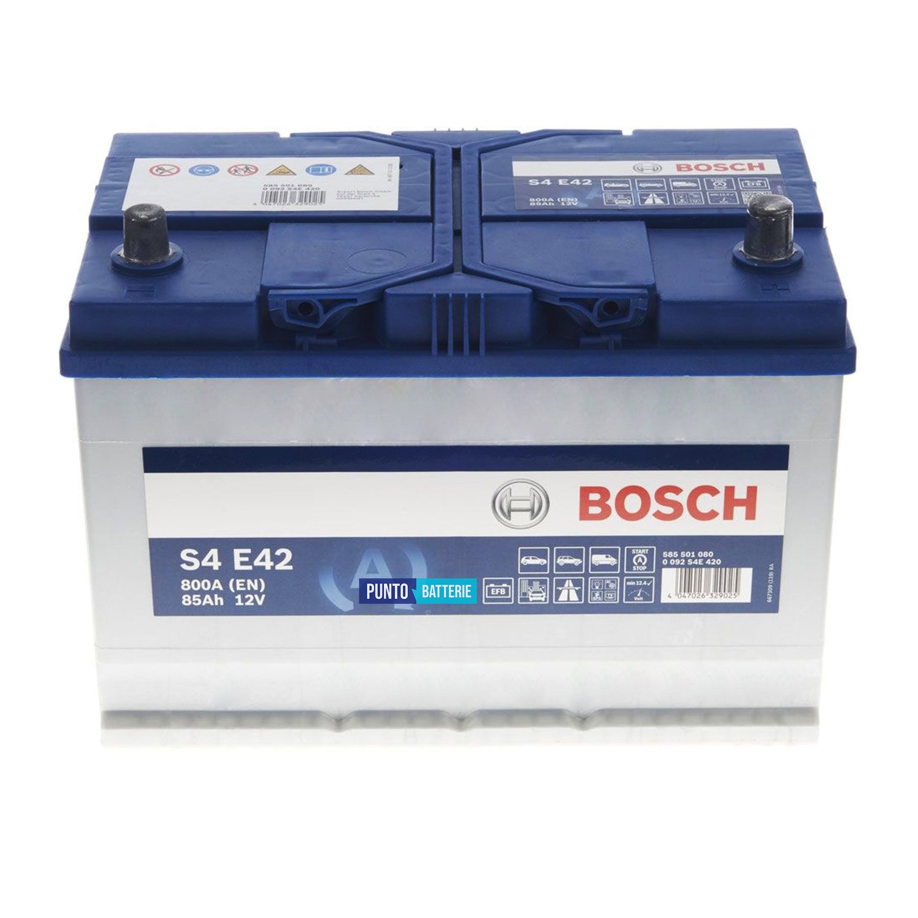 Batteria Bosch 85Ah, 12V, 800A, 303.9x173x218.5mm, EFB