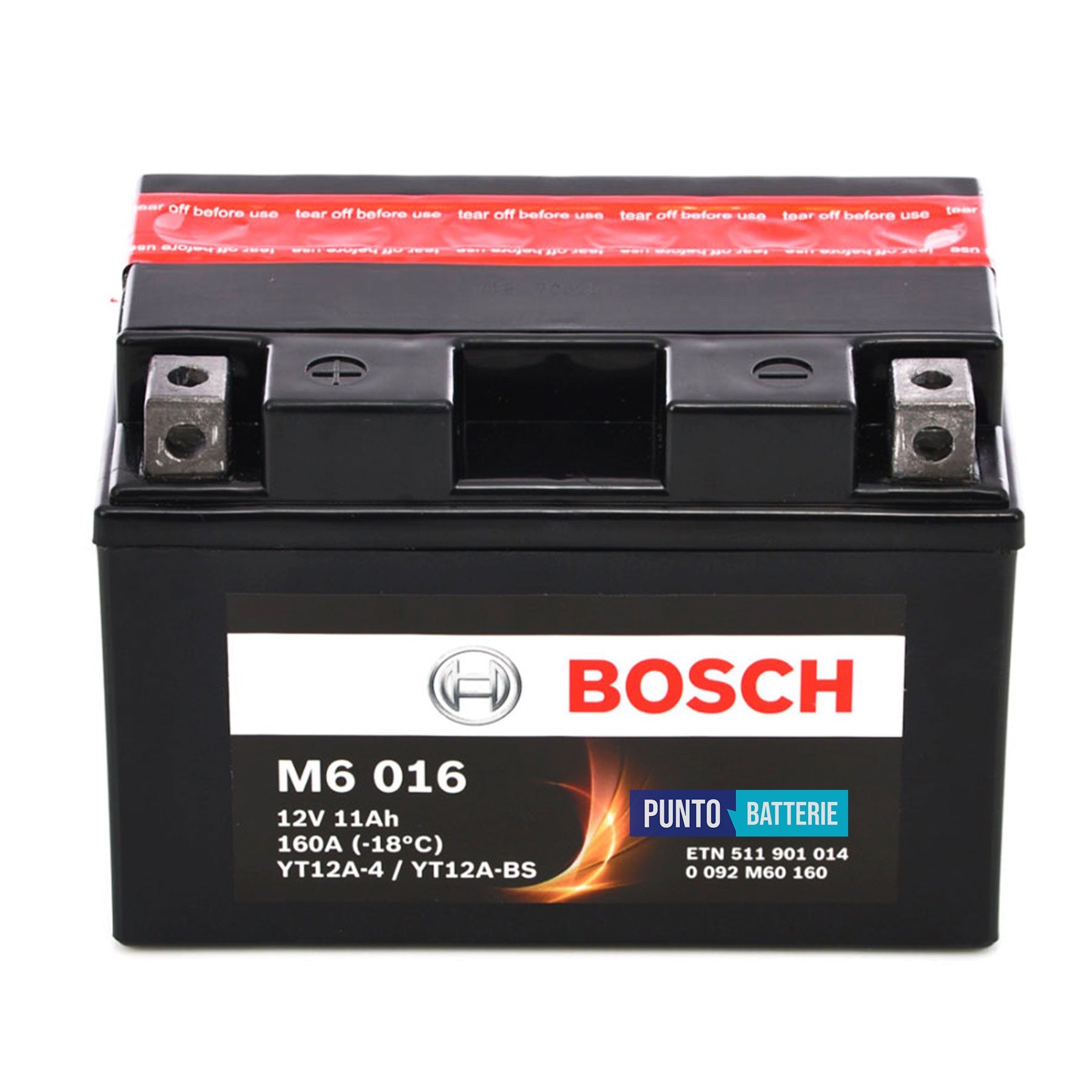 Batteria Bosch 11Ah, 12V, 160A , 150x87x105mm