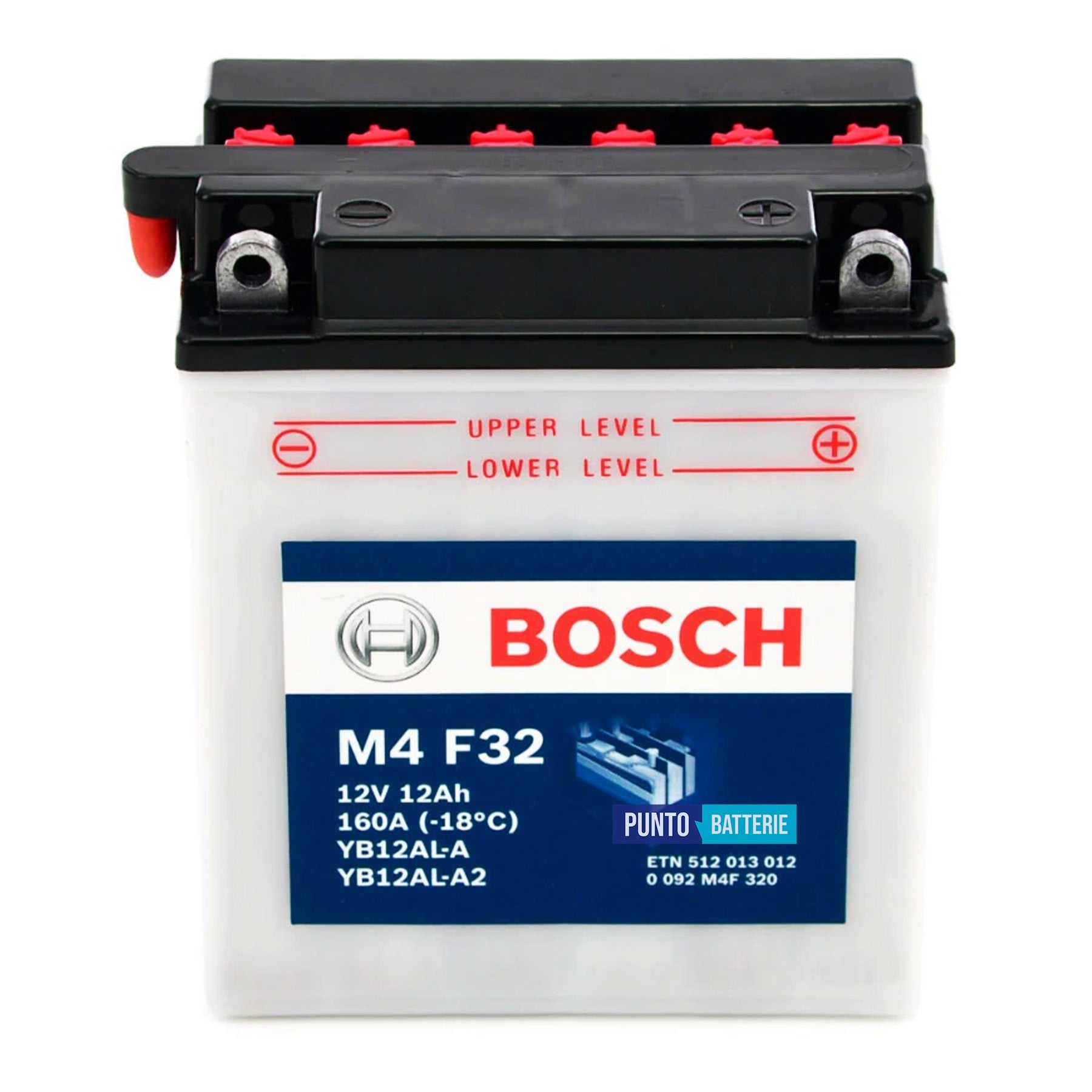 Batteria Bosch 12Ah, 12V, 160A , 135x75x133mm