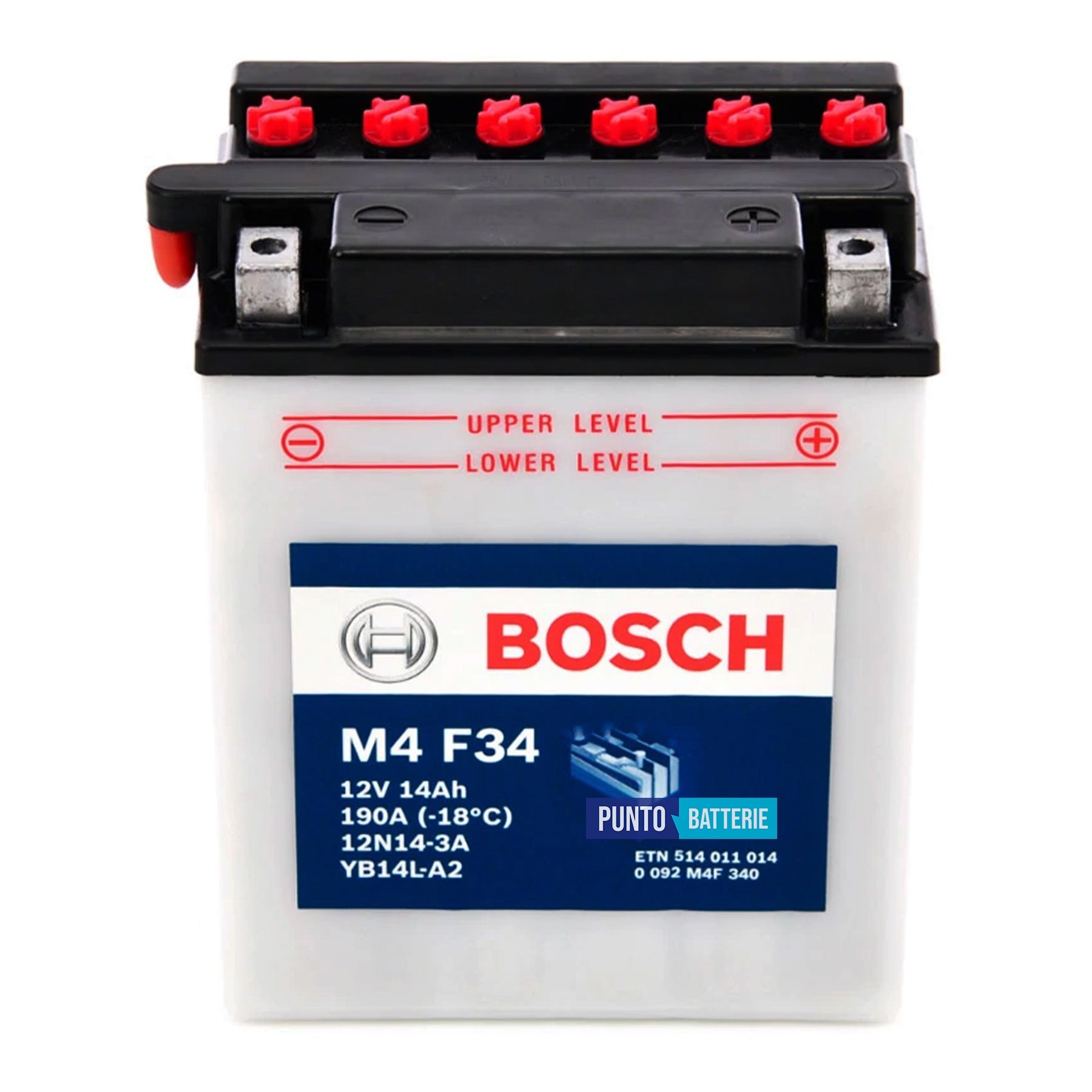 Batteria Bosch 14Ah, 12V, 190A , 134x89x145mm