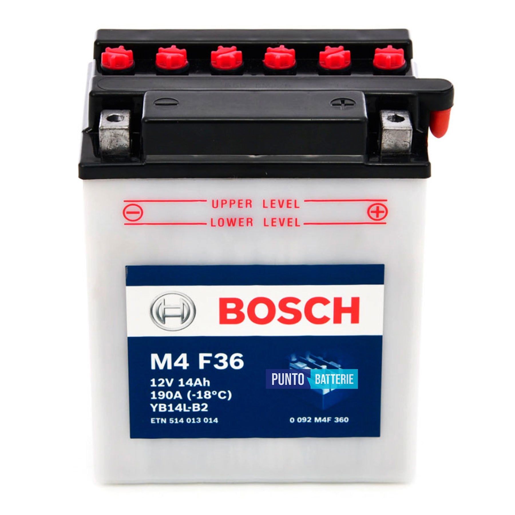 Batteria Bosch 14Ah, 12V, 190A , 134x89x166mm