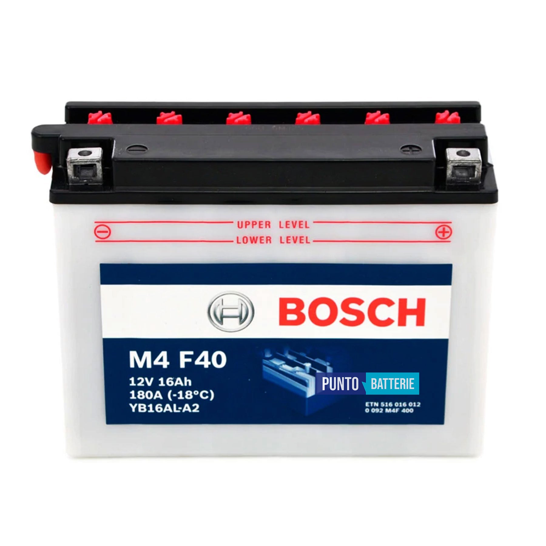 Batteria Bosch 16Ah, 12V, 180A , 207x71.5x164mm