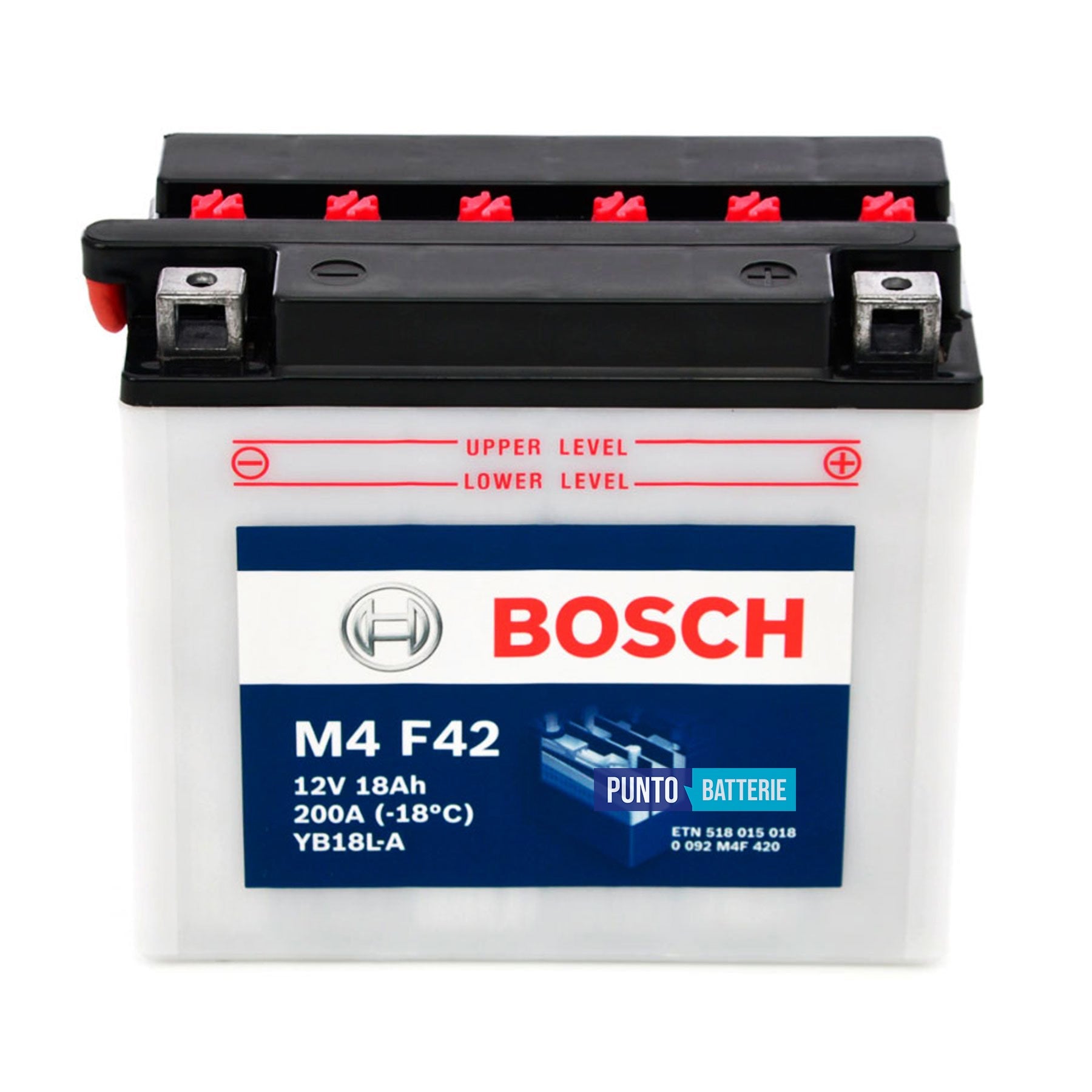 Batteria Bosch 18Ah, 12V, 200A , 180x90x162mm