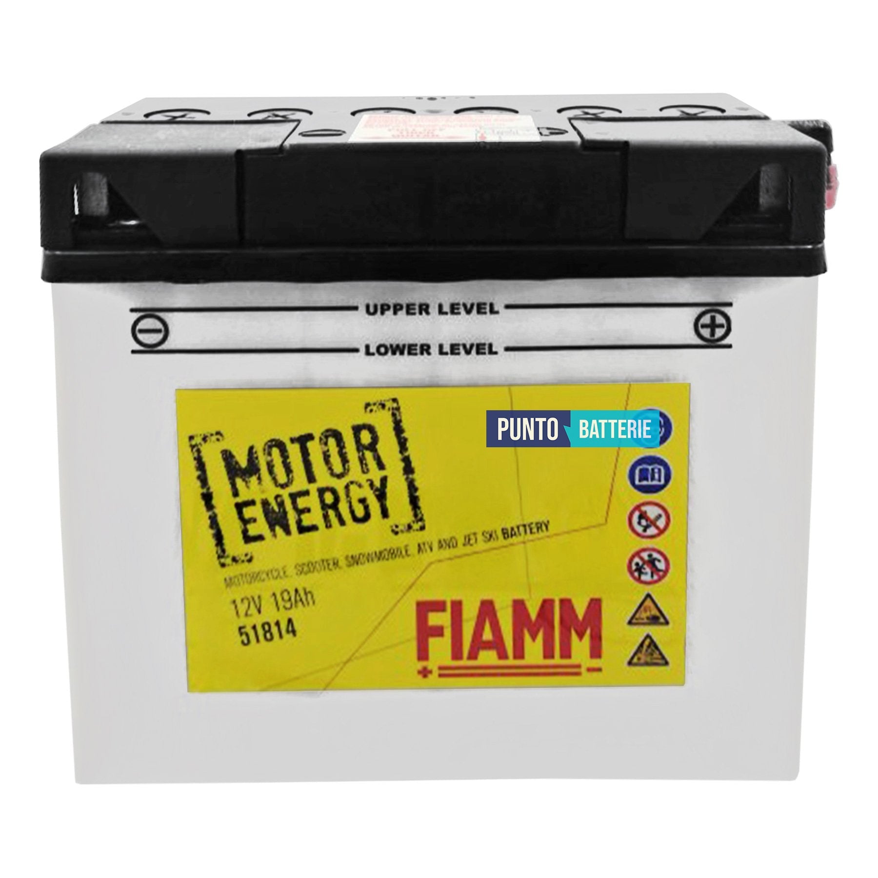 Batteria Fiamm 19Ah, 12V, 100A , 186x82x173mm