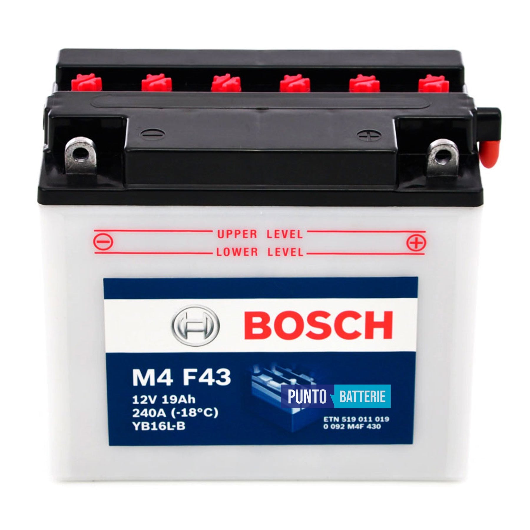 Batteria Bosch 19Ah, 12V, 240A , 175x100x155mm