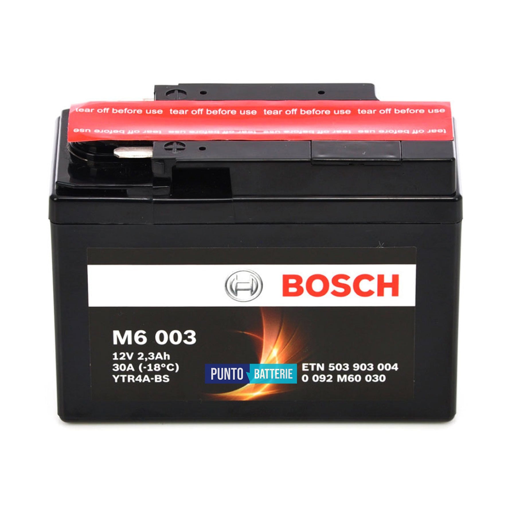 Batteria Bosch 2Ah, 12V, 30A , 113x48x85mm