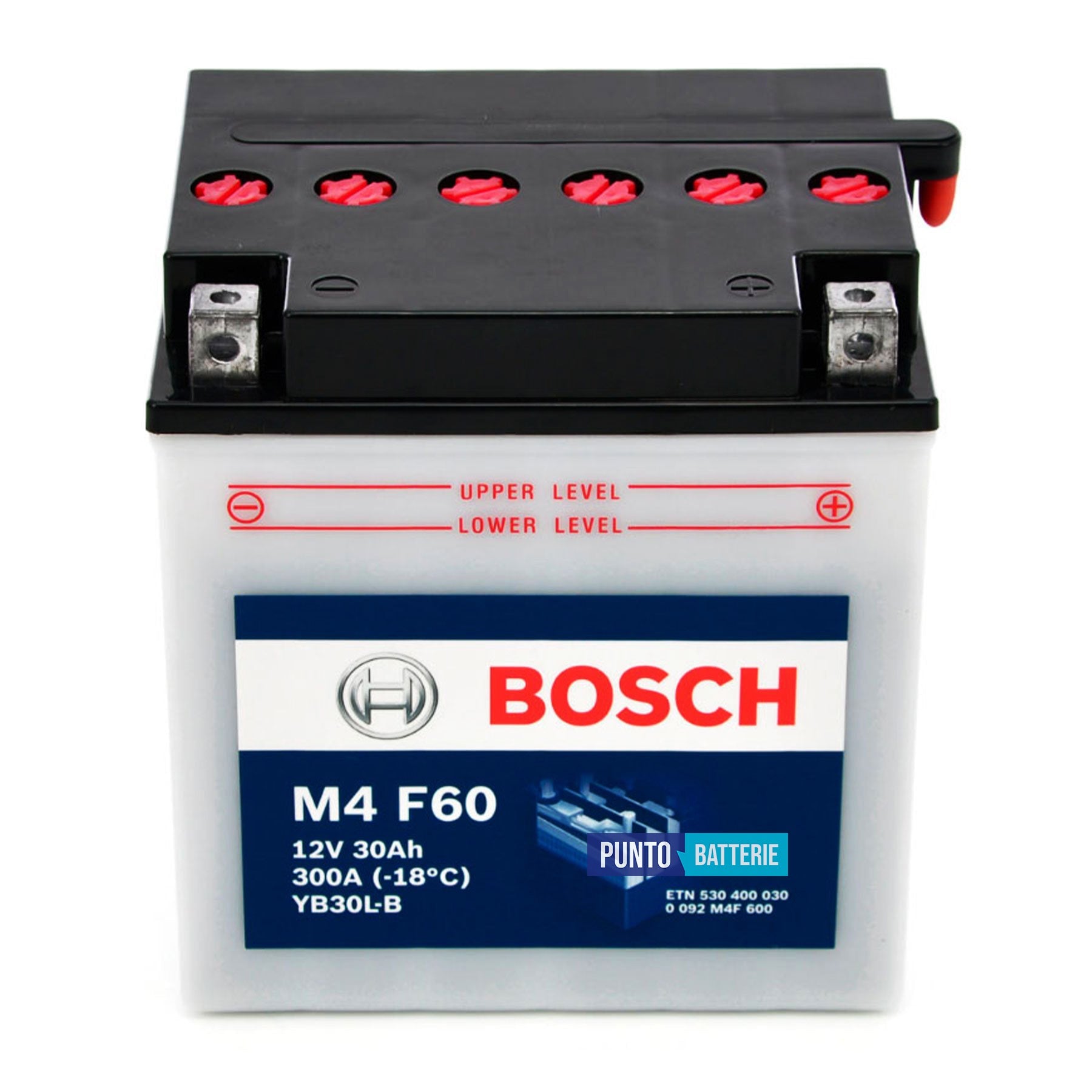 Batteria Bosch 30Ah, 12V, 300A , 165x130x176mm
