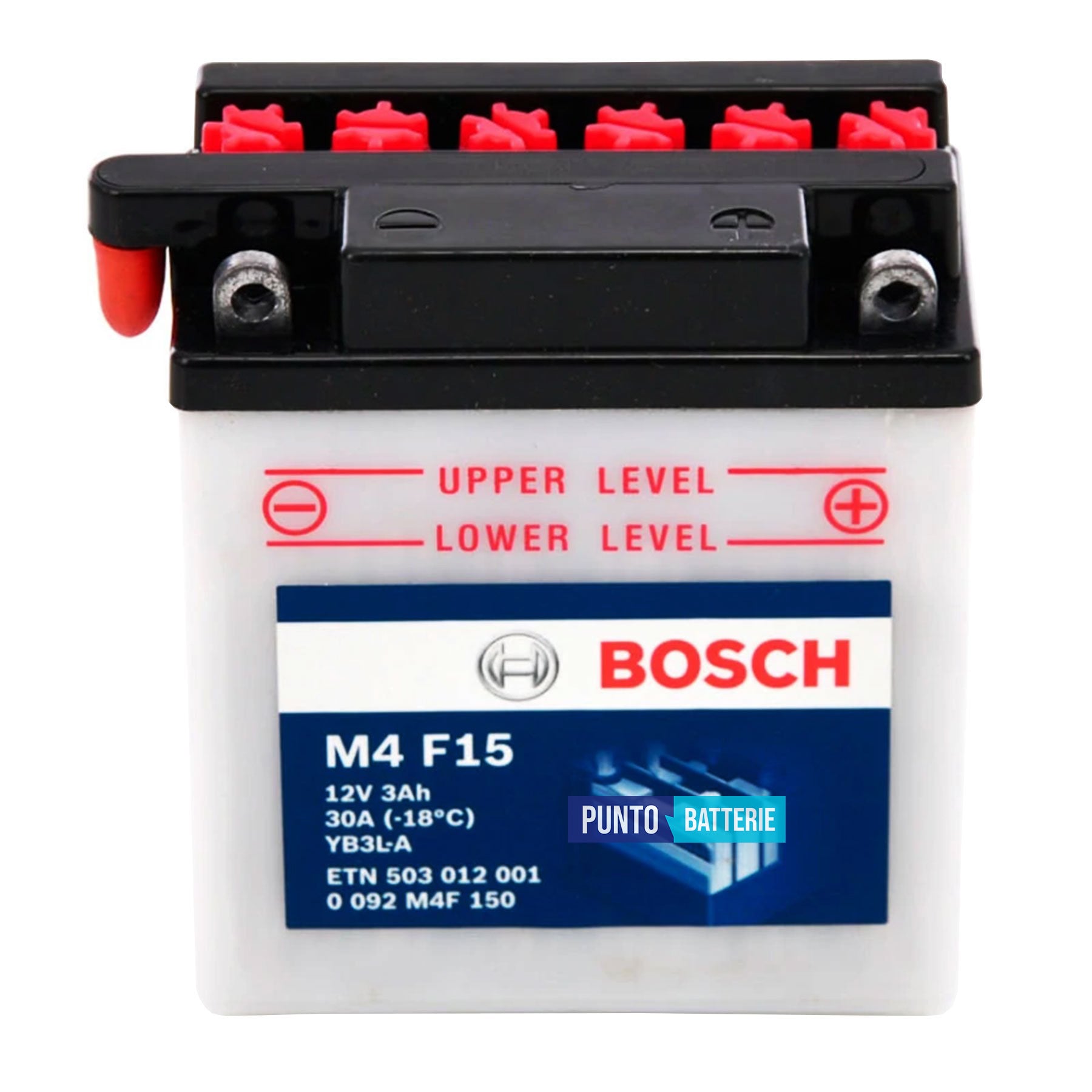 Batteria Bosch 3Ah, 12V, 30A , 99x57x111mm