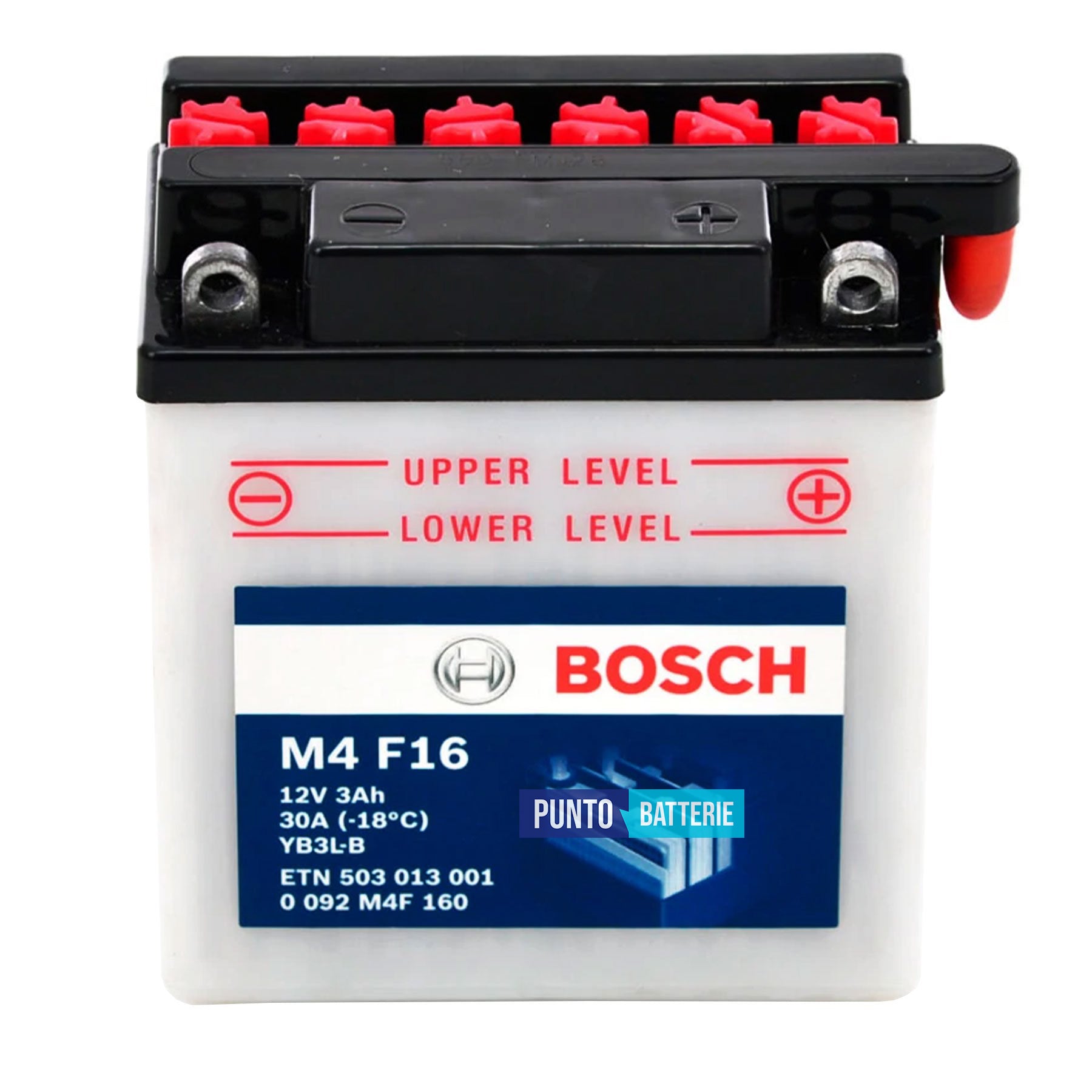 Batteria Bosch 3Ah, 12V, 30A , 99x57x111mm