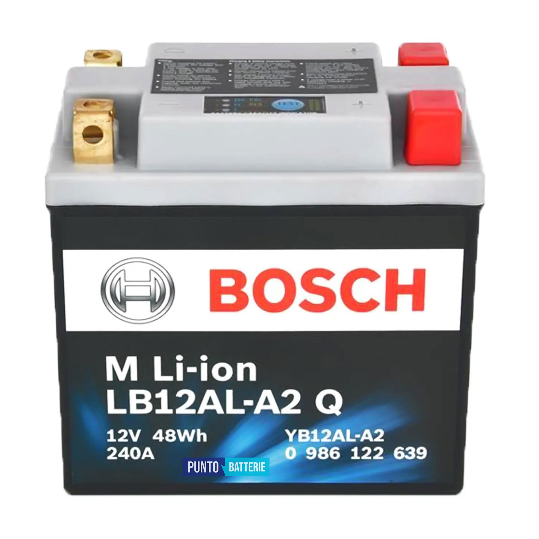 Batteria Bosch 4Ah, 12V, 240A , 134x75x161mm