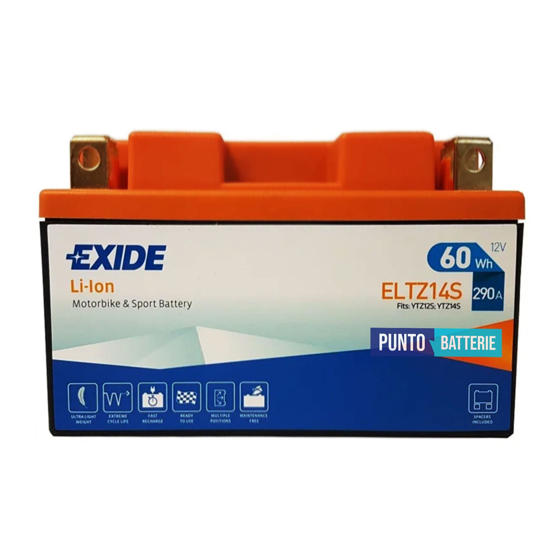 Batteria Exide 5Ah, 12V, 290A , 150x90x95mm