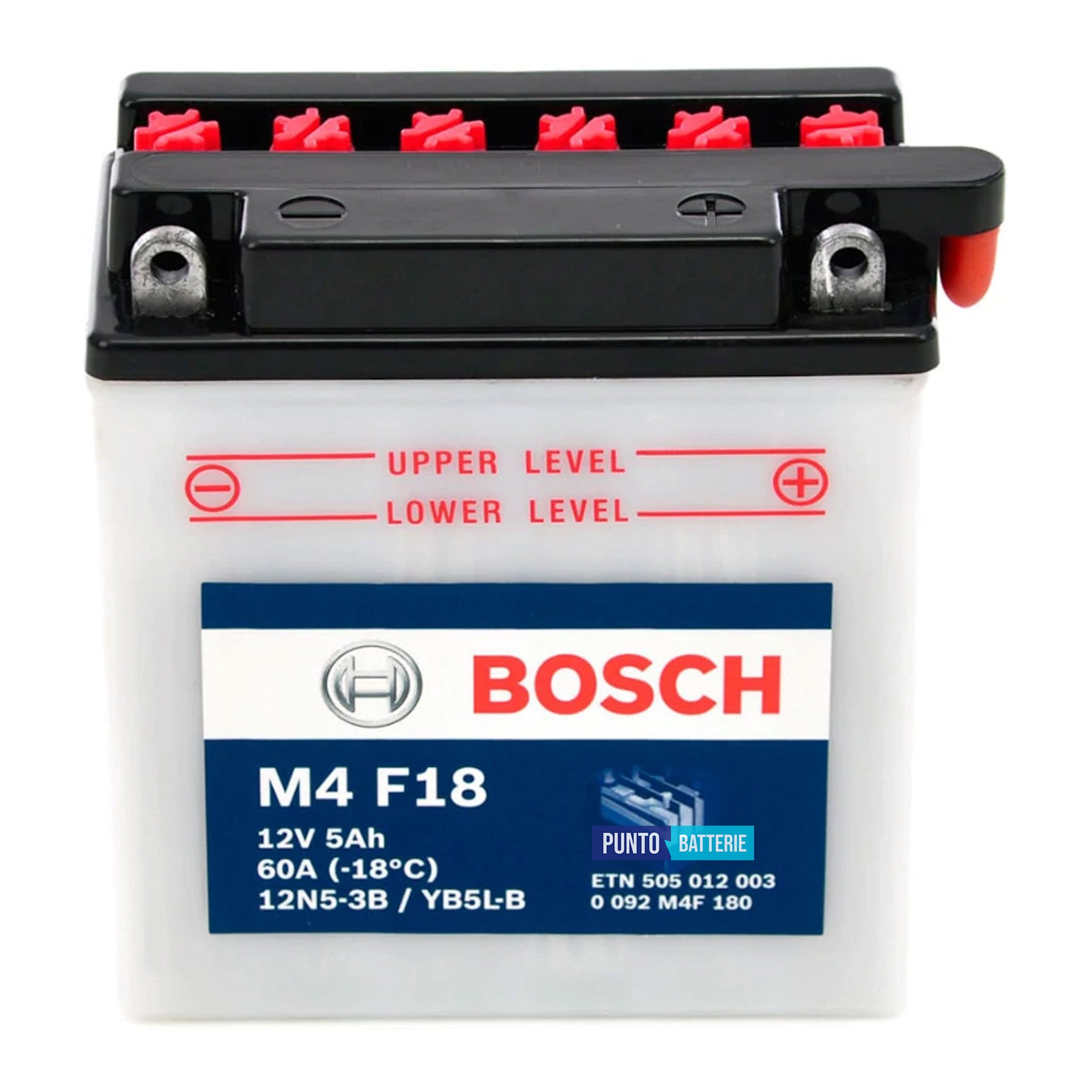 Batteria Bosch 5Ah, 12V, 60A , 99x57x111mm