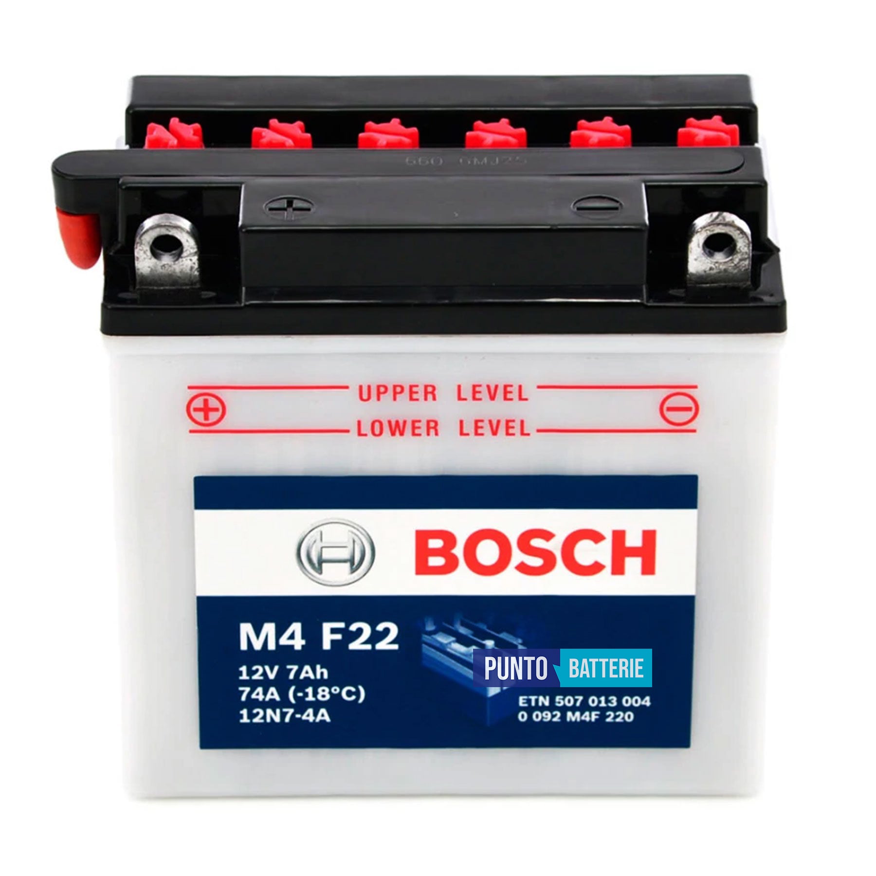 Batteria Bosch 7Ah, 12V, 74A , 135x75x133mm
