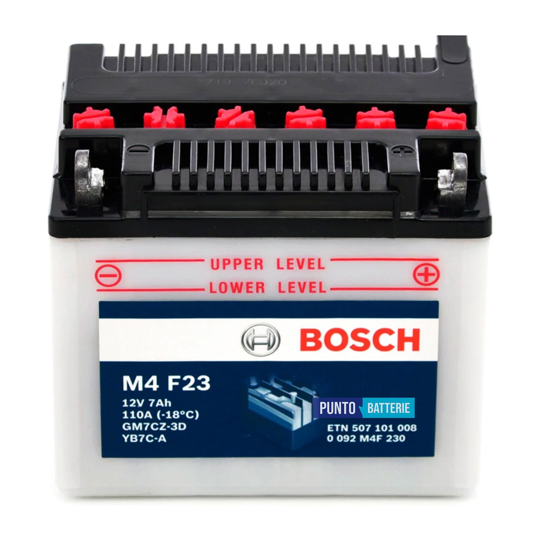 Batteria Bosch 7Ah, 12V, 110A , 130x90x114mm
