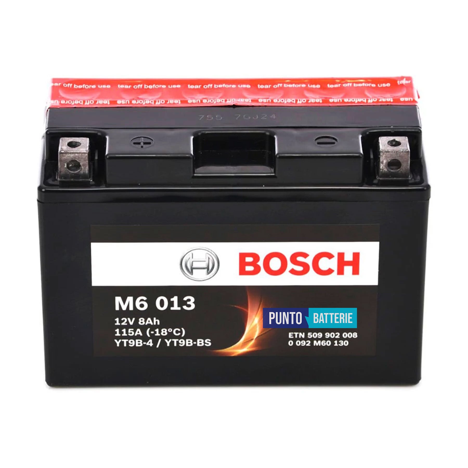 Batteria Bosch 8Ah, 12V, 115A , 150x87x105mm