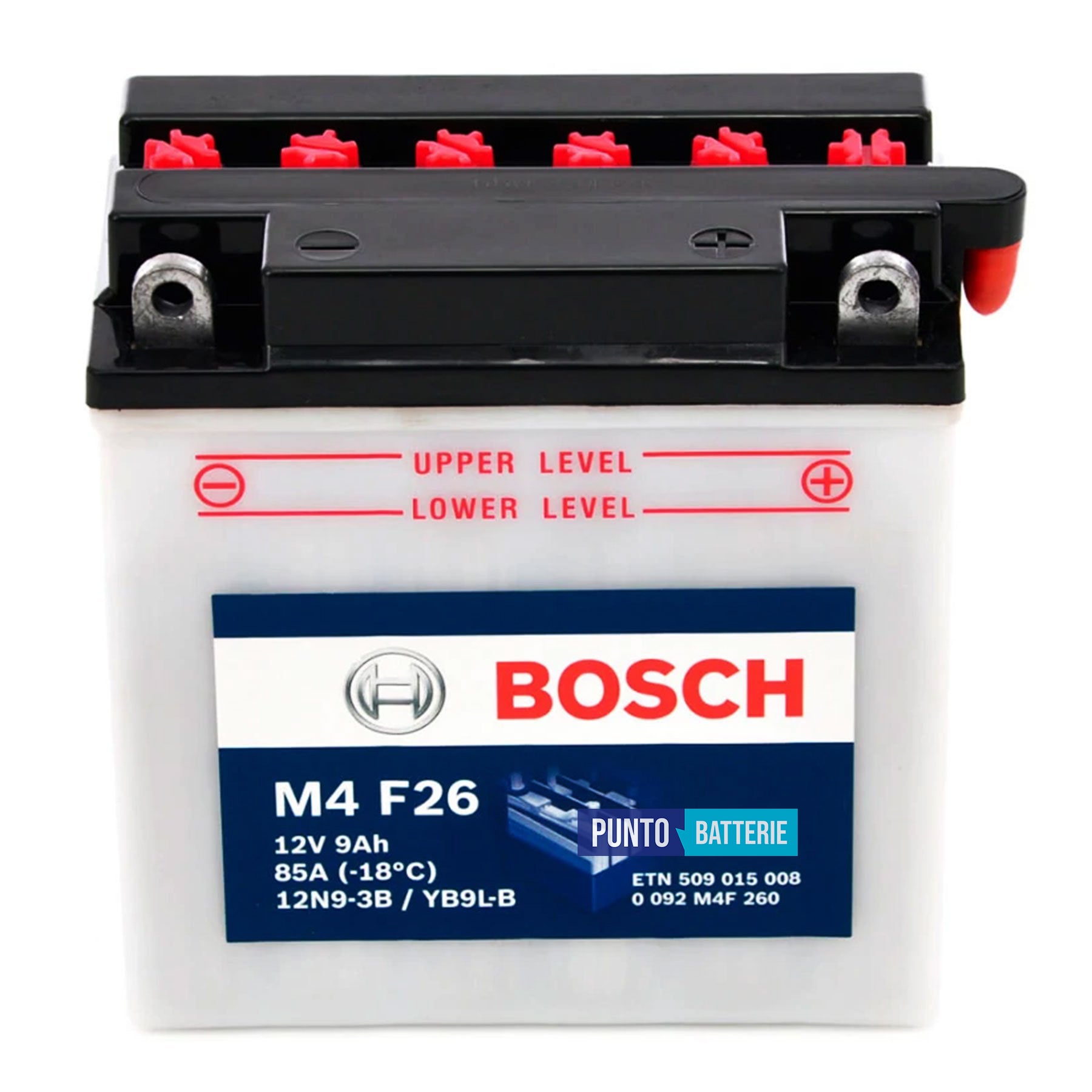 Batteria Bosch 9Ah, 12V, 85A , 99x57x111mm