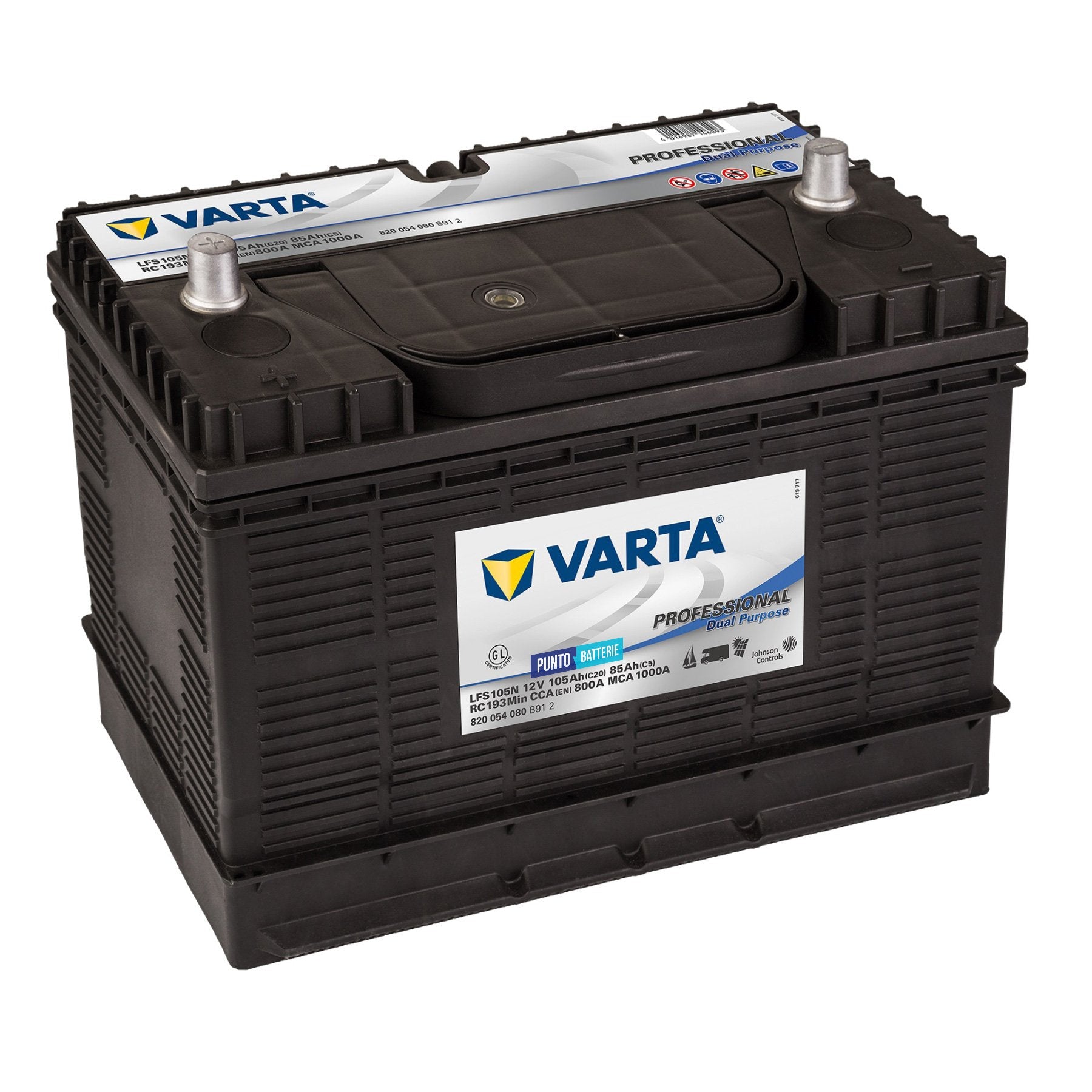 Batteria Varta 105Ah, 12V, 330x172x238mm