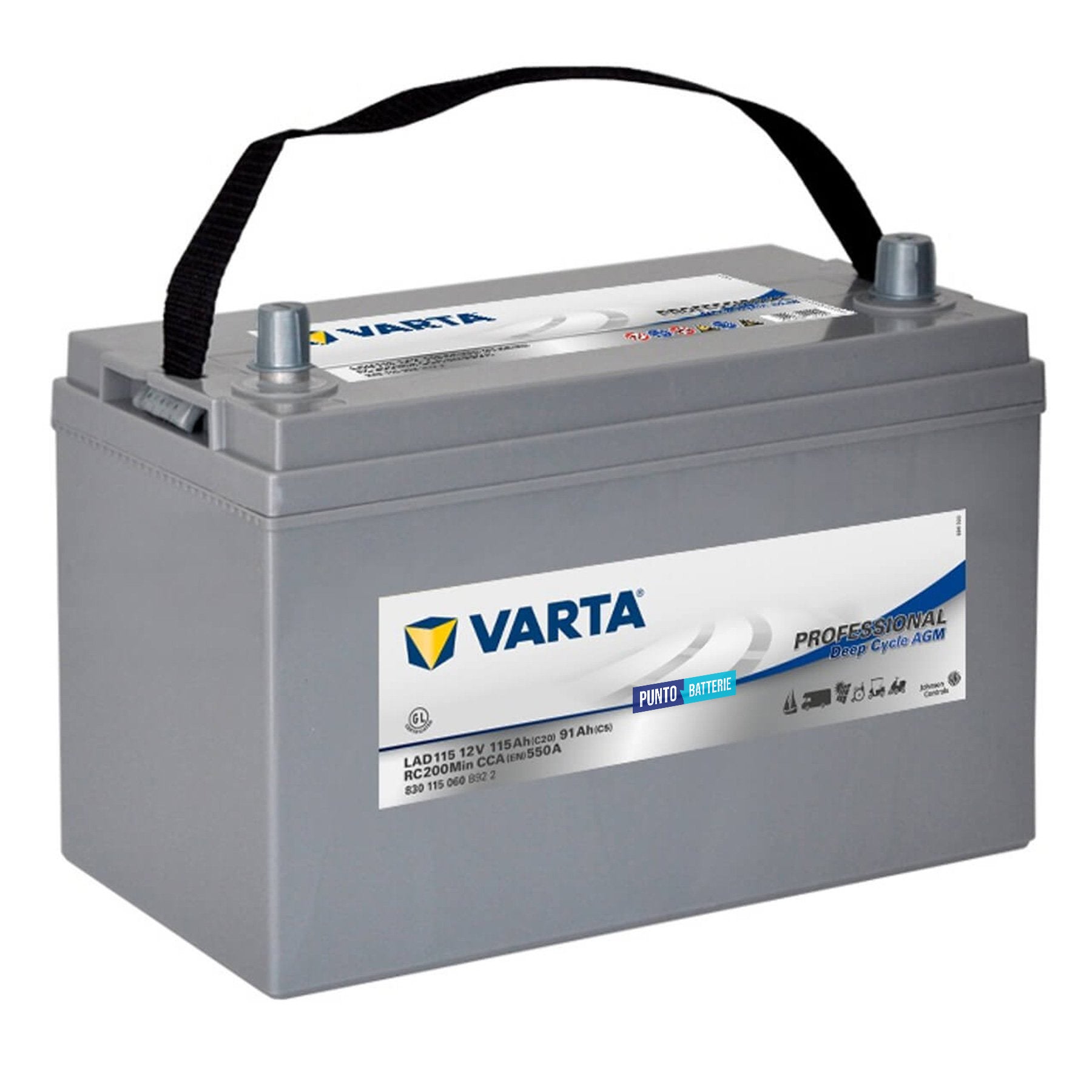 Batteria Varta 115Ah, 12V, 328x172x233.5mm