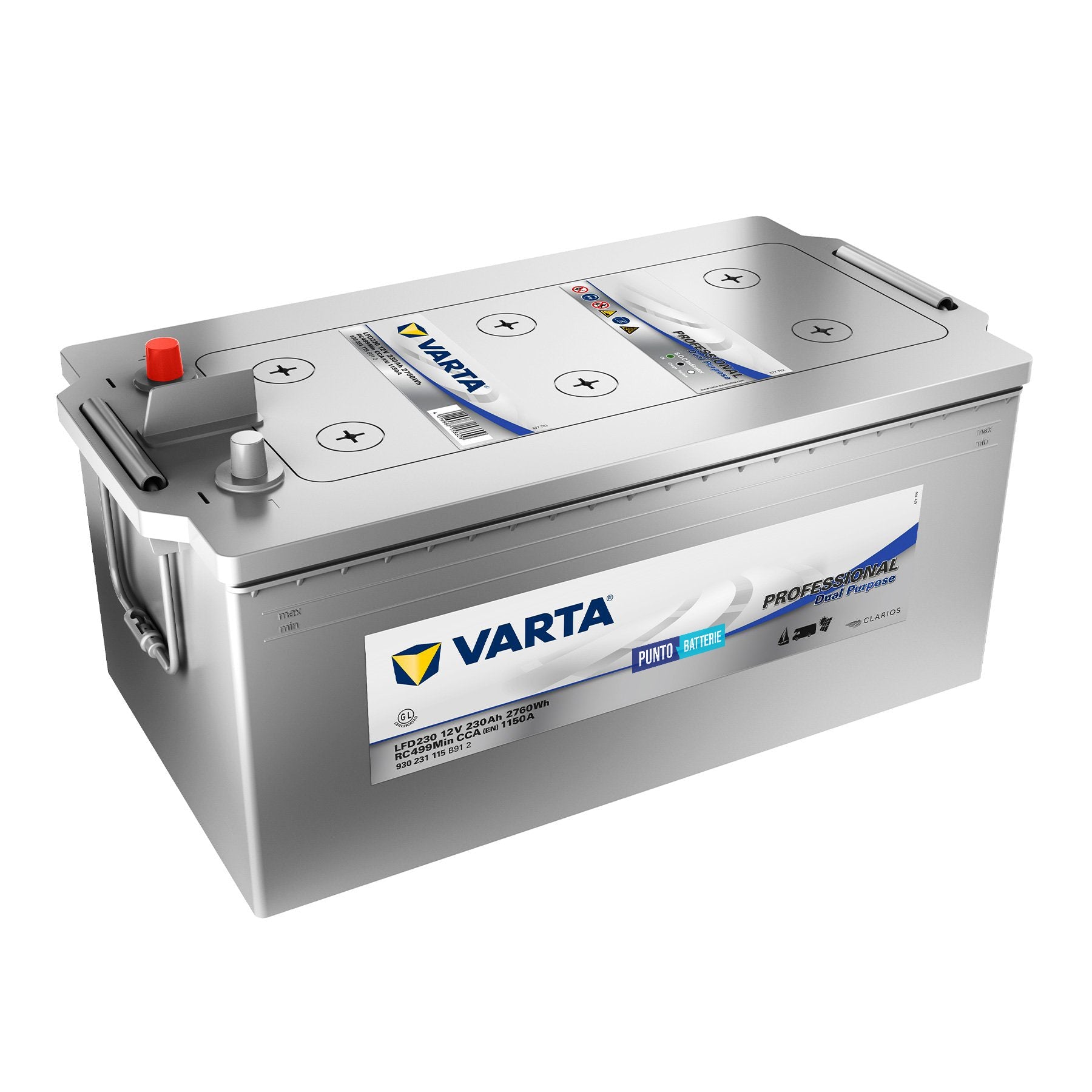Batteria Varta 230Ah, 12V, 518x276x242mm