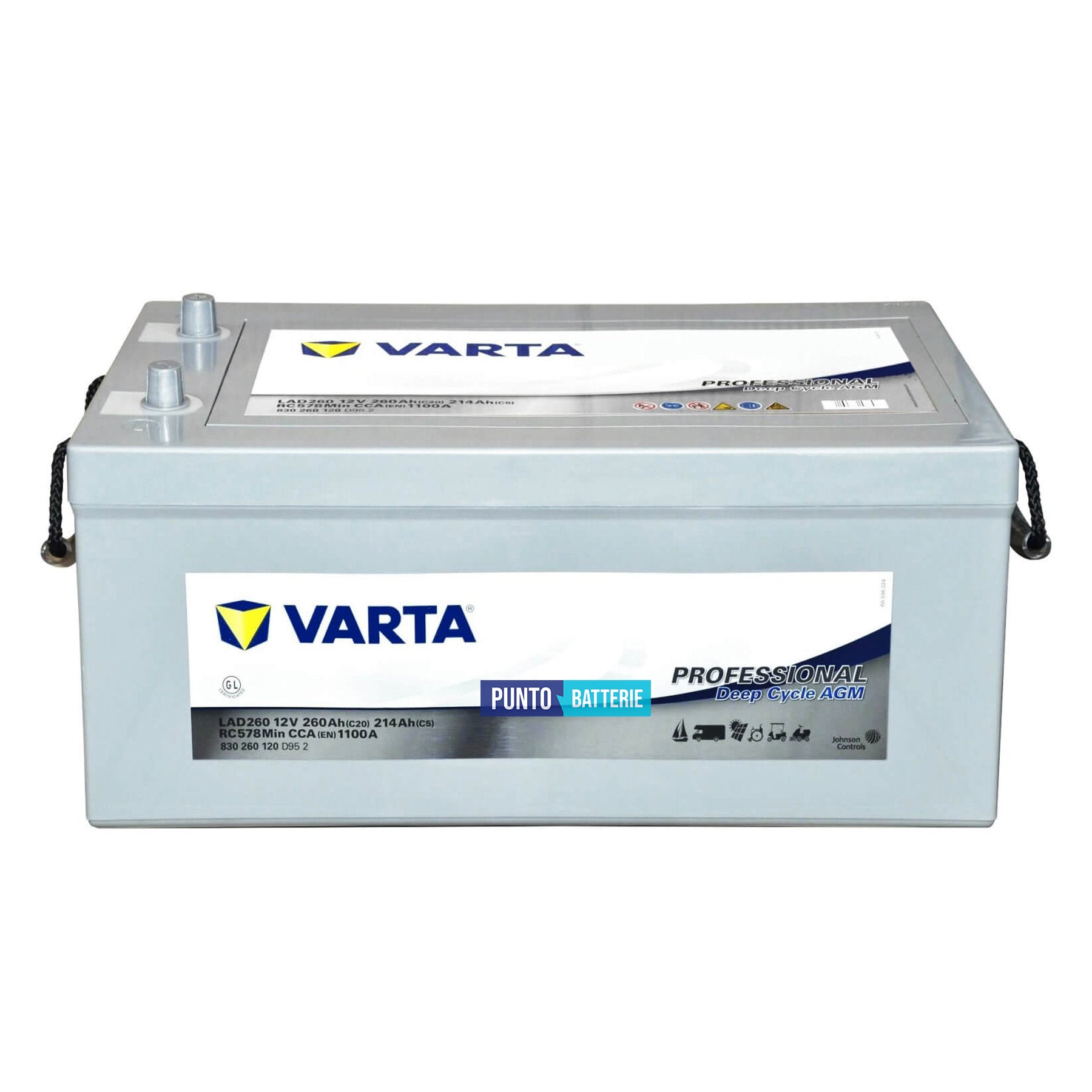 Batteria Varta 260Ah, 12V, 521x269x239.5mm