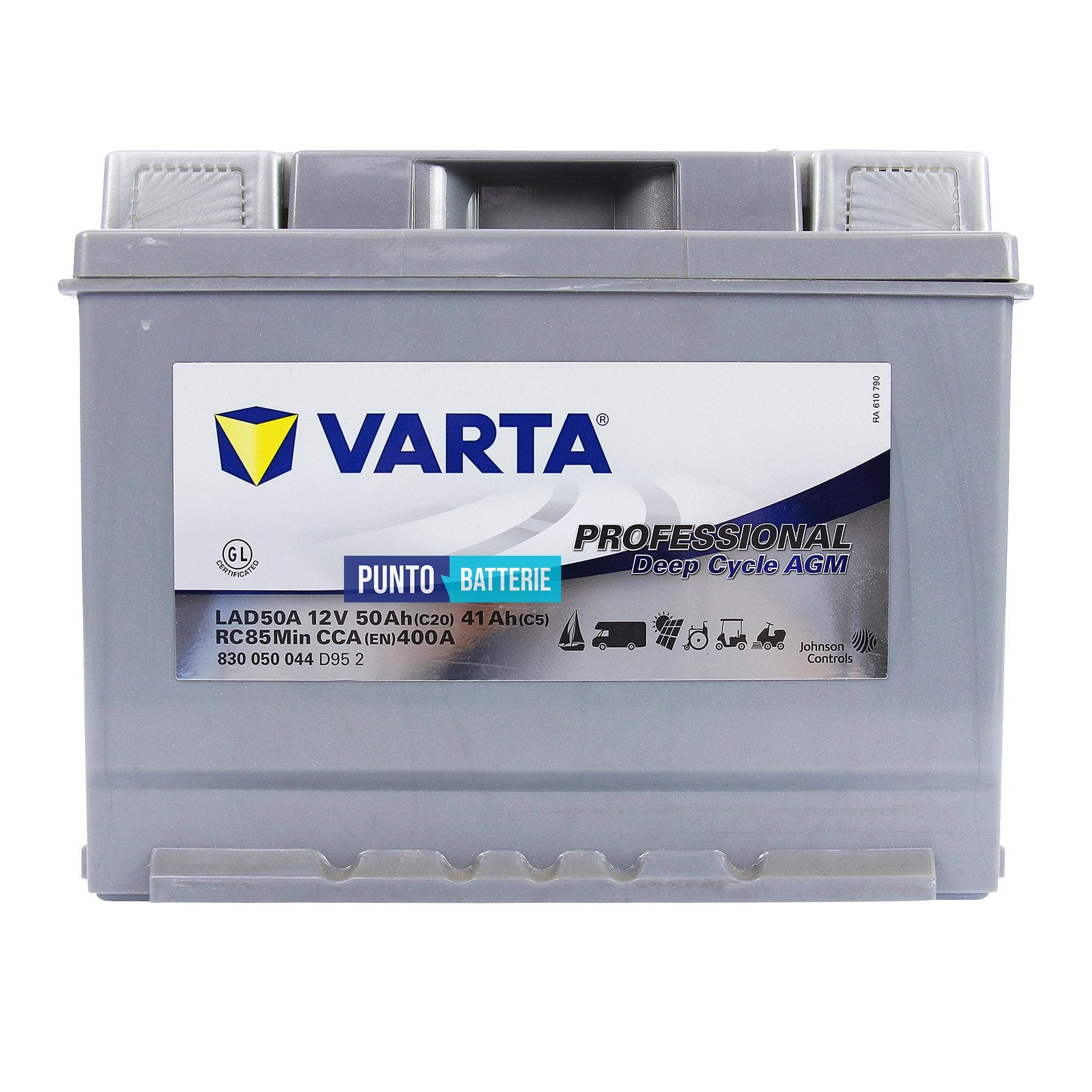 Batteria Varta 50Ah, 12V, 241x175x190mm