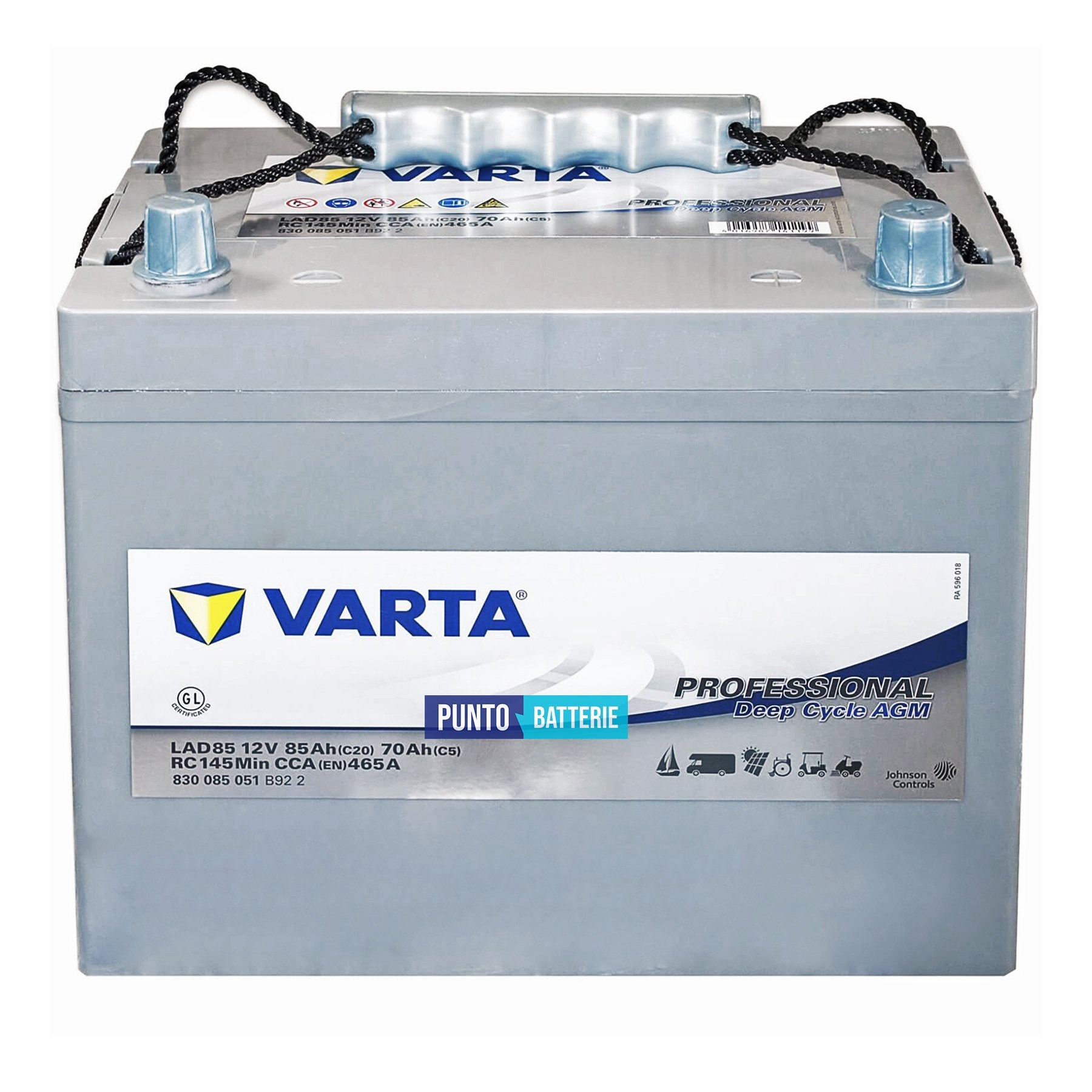 Batteria Varta 85Ah, 12V, 260x169x230.5mm