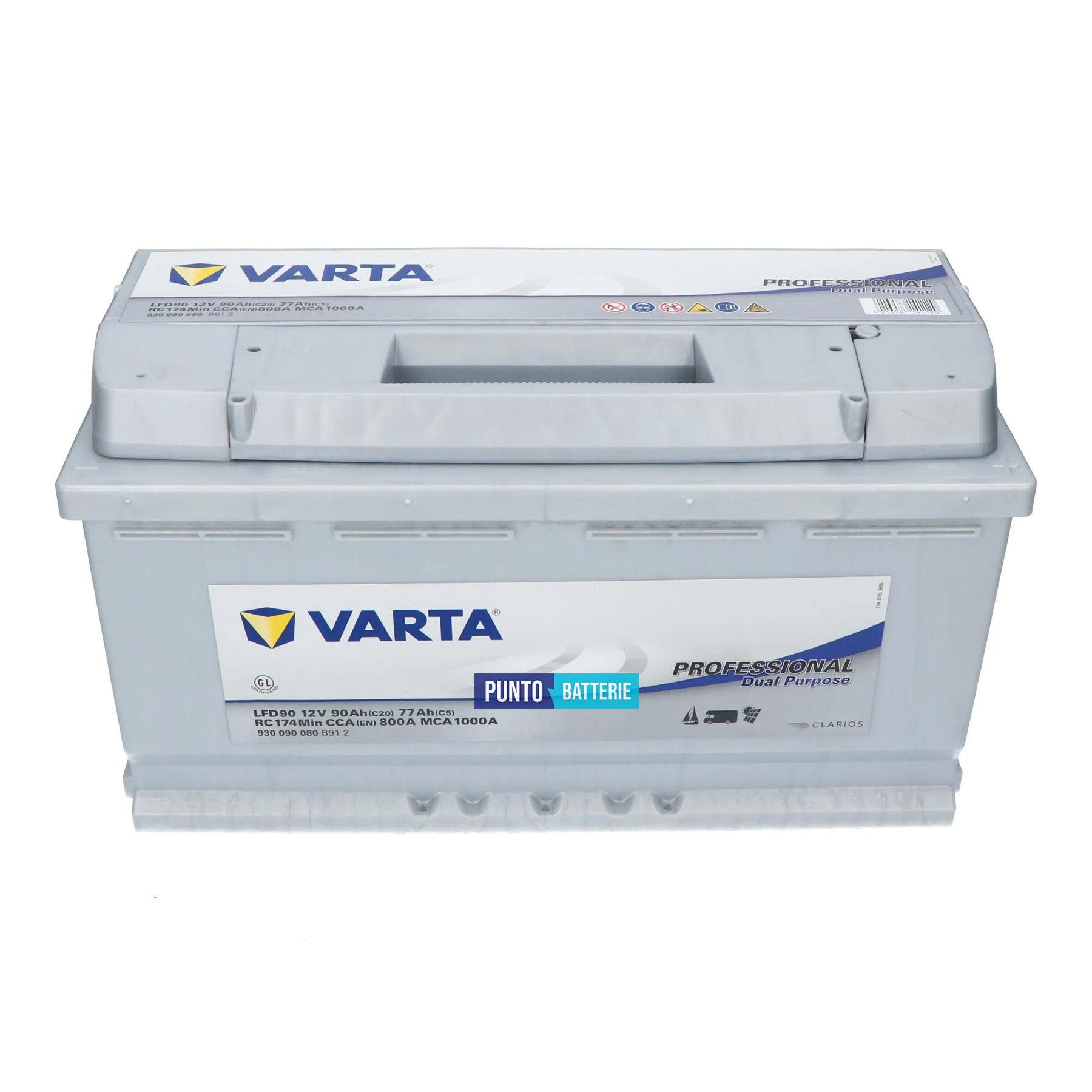 Batteria Varta 90Ah, 12V, 353x175x190mm
