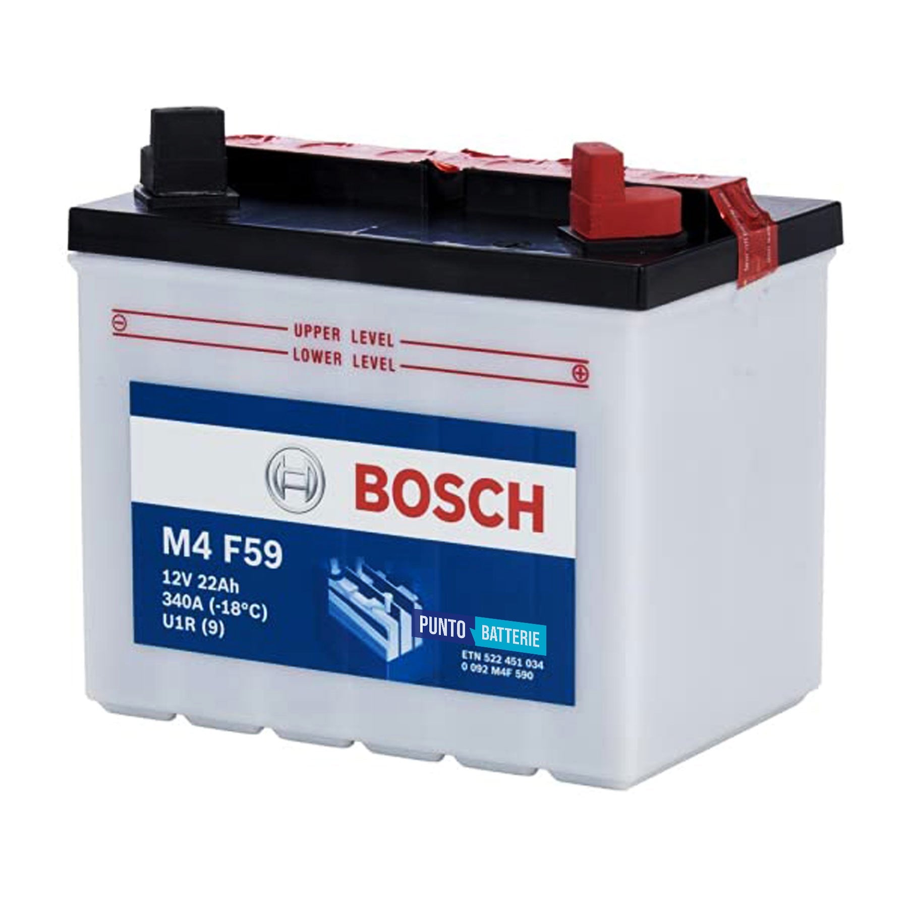 Batteria Bosch 22Ah, 12V, 340A , 195x130x180mm