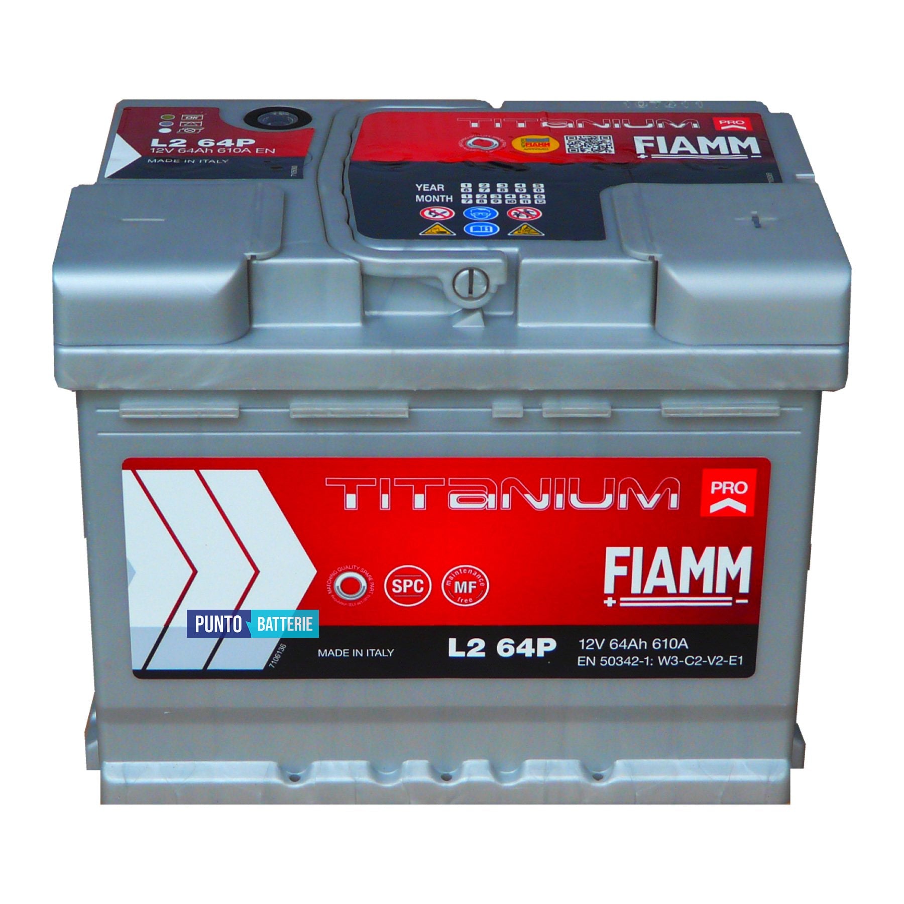 Batteria Fiamm L2 64P Titanium PRO
