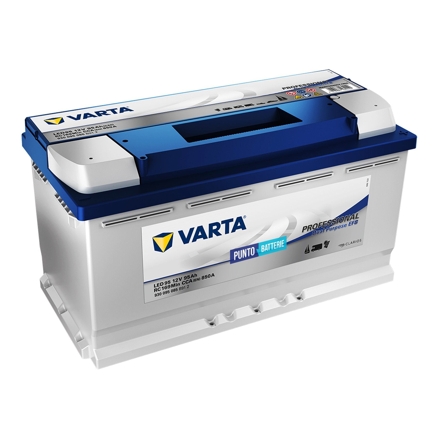 Batteria Varta LED95 Professional Dual Purpose EFB