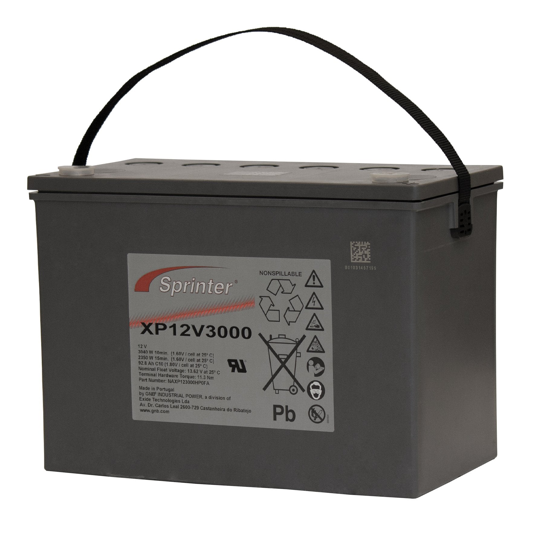 Batteria Exide - Sprinter XP12V3000 (12V, 92.8Ah)